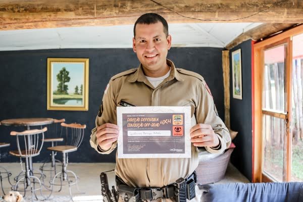 Aluno com certificado